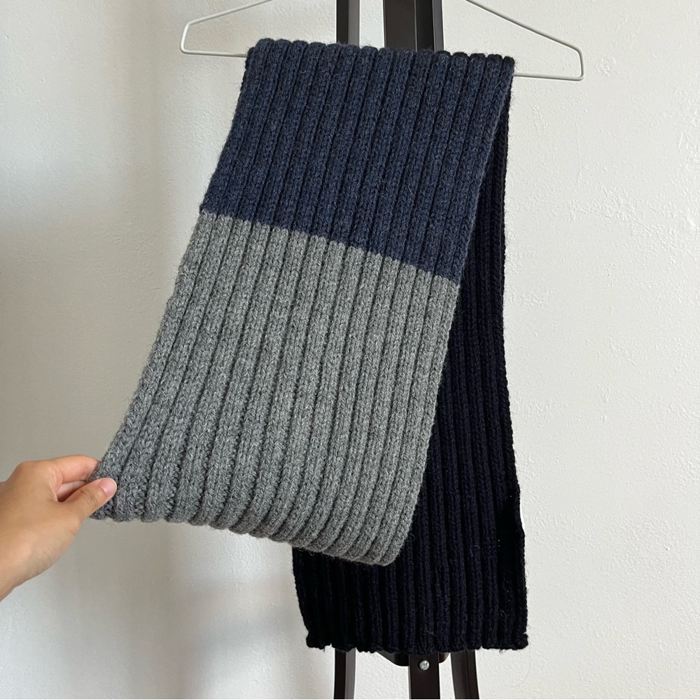 Robert Mackie x Canada Goose Colorblock Ribbed 100% Wool Scarf - Picture 7 of 7